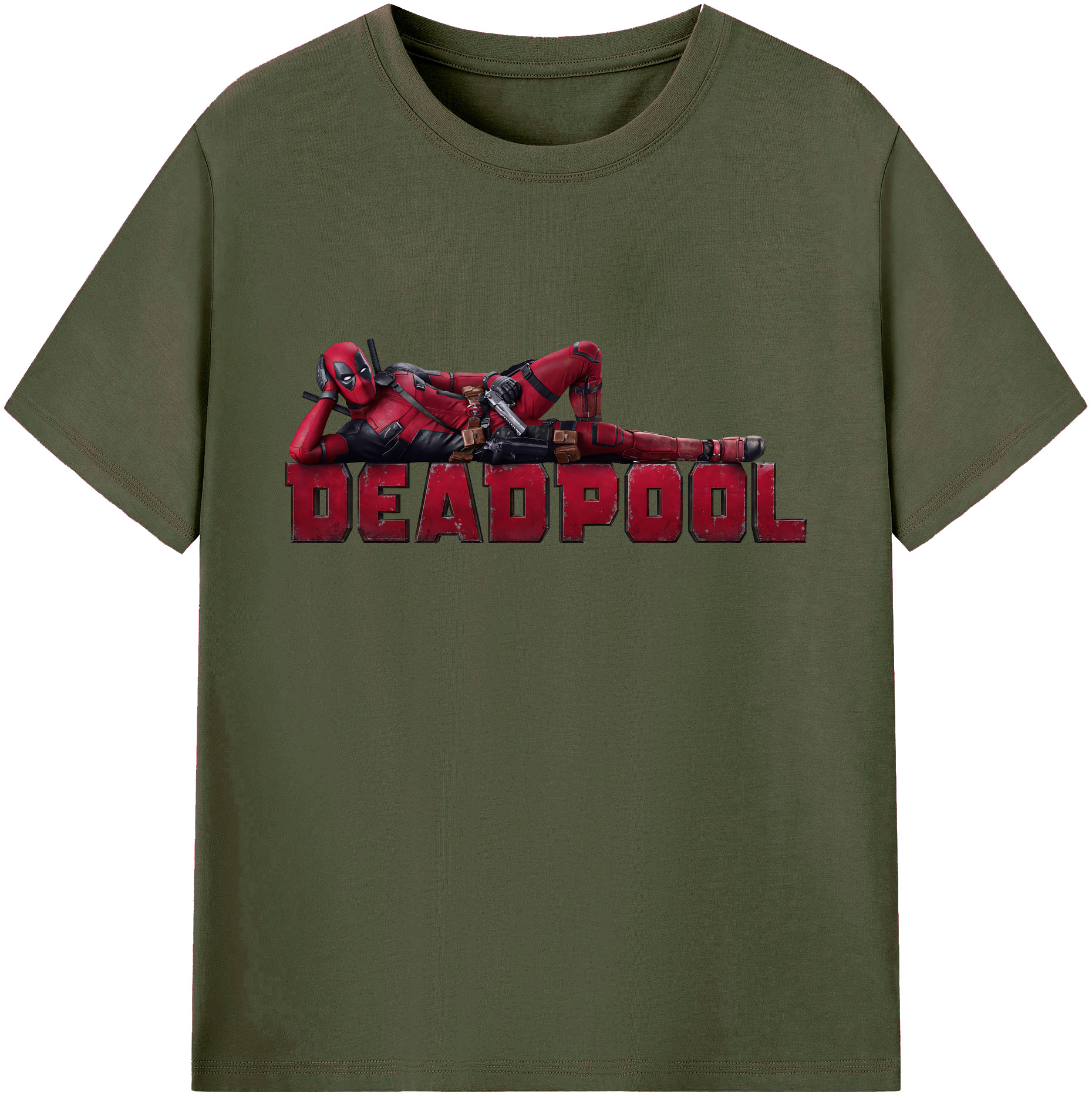 （画像用） Deadpool デッドプール 綿100％ メンズ半袖Tシャツ｜肌触りやわらか＆通気性